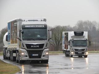 La cabina de los MAN TGL y TGM conserva los rasgos de los modelos mayores de la serie TGX.