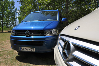 Comparamos el Volkswagen California junto al Mercedes Benz Viano Marco Polo.