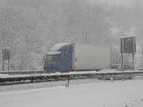 Los transportistas deben trabajar bajo cualquier condición climatológica.