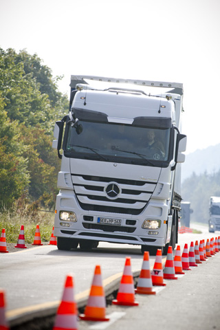 Pudimos comprobar las diferencias de comportamiento entre el Actros y New Actros.