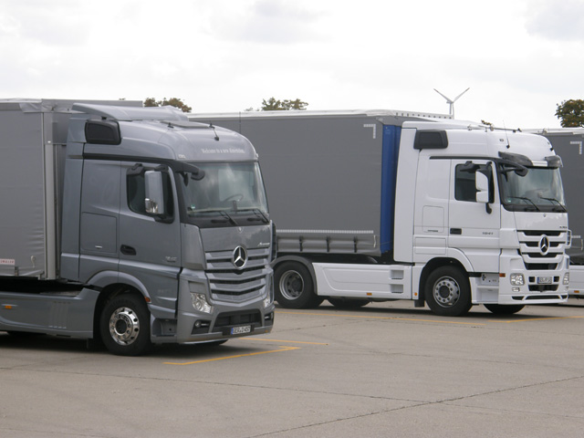 Hasta 2014 las dos generaciones del Actros coexistirán en el mercado europeo.