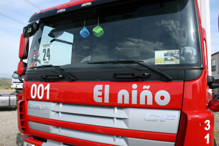 El Niño y su DAF CF75.