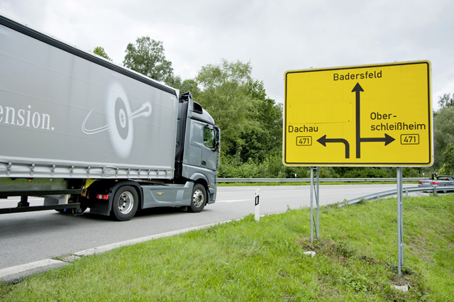 Nuestra toma de contacto con el New Actros 1848 se produjo por tierras de bávaras.