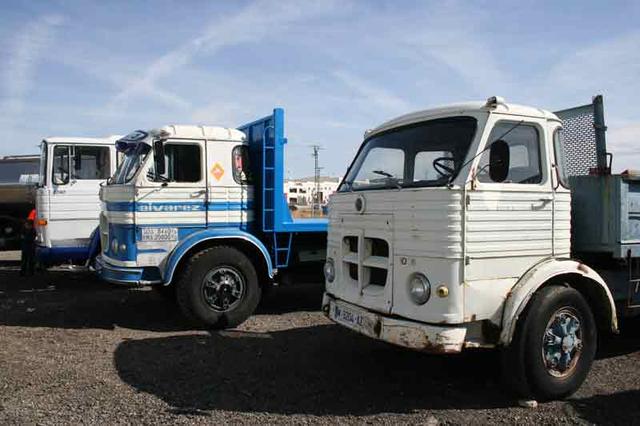 La gama Pegaso casi al completo a principios de los años 70.