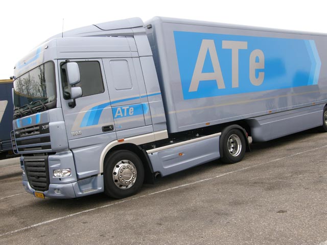 El conjunto de este DAF XF105 Ate cuenta con una aerodinámica impecable que ayuda en el ahorro.