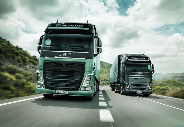 Impresionante aspecto frontal de los nuevos Volvo FH y FH16 en versión Globetrotter.
