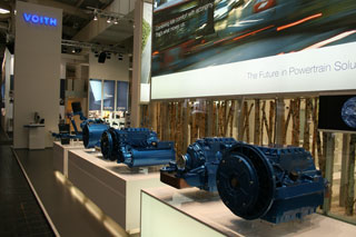 La muestra de Voith.