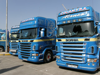 La escuadra de Cocantra parece preferir los Scania...