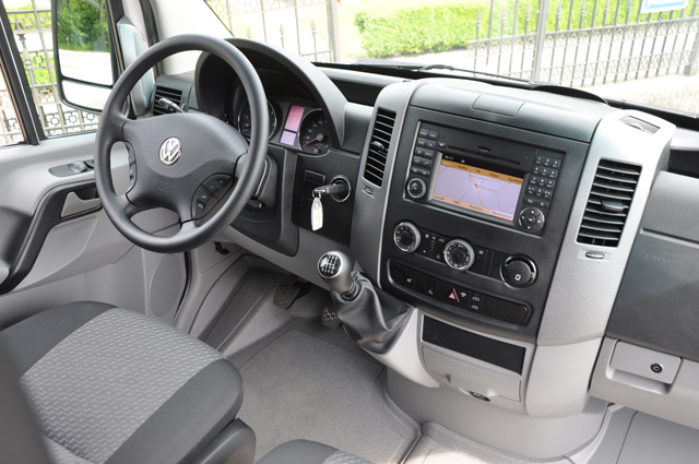 Puesto de conducción del Volkswagen Crafter.