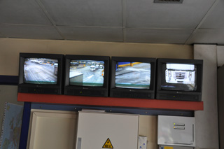 Monitorización de la pista visualizada desde la oficina de control.