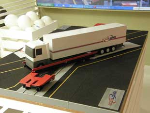 El sistema de embarque Modalohr permite el transporte bimodal ferrocarril-carretera de modo ágil.