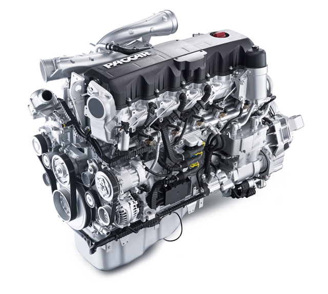 Motor Paccar MX de 12,9 litros y seis cilindros en línea.