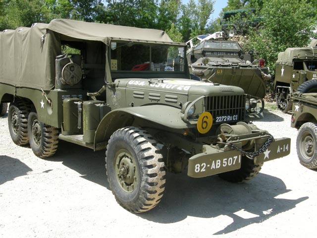 Dodge 6X6 modelo WC63 que cargaba hasta 1.500 kilogramos.