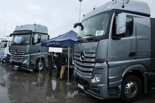 Mercedes aprovechó para mostrar el New Actros.