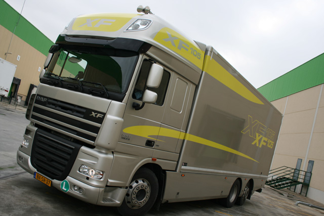 El motor Paccar MX de 510 que impulsa a este DAF XF 105 ofrece su potencia máxima desde 1.500 hasta 1.900 rpm.