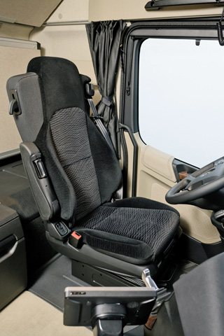 Asiento del conductor en el New Actros.