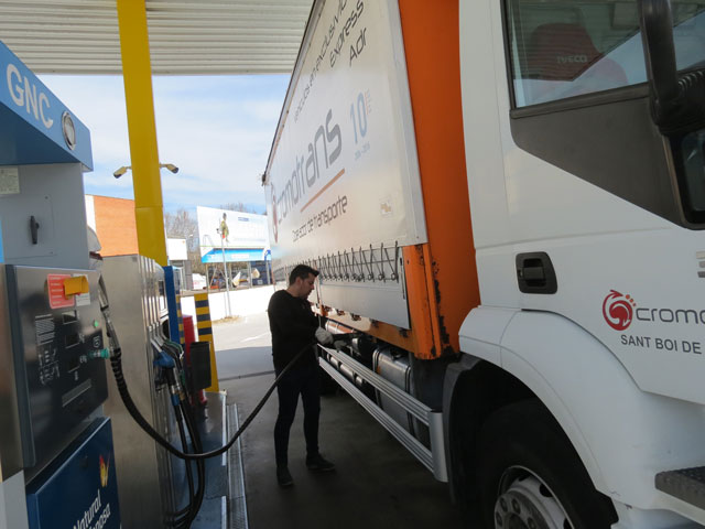 En Barcelona existen 7 puntos donde poder repostar GNC, lo que facilita el trabajo a los transportistas con este tipo de vehículo