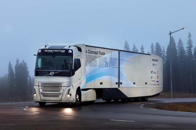 Volvo Trucks crea un prototipo híbrido para el transporte pesado de larga distancia.