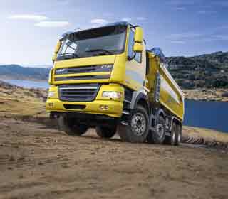 DAF CF85 8X4 dumper.