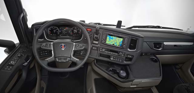 El cuadro de los Scania R y S es totalmente nuevo y modulable a voluntad.
