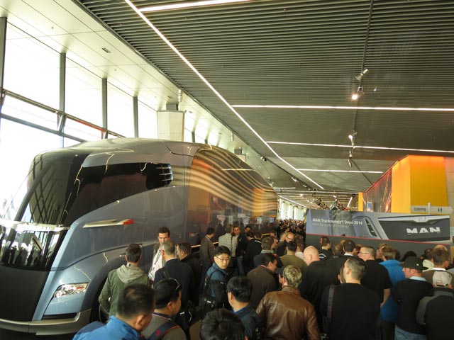 El prototipo Concept S de MAN recibió a miles de visitantes.