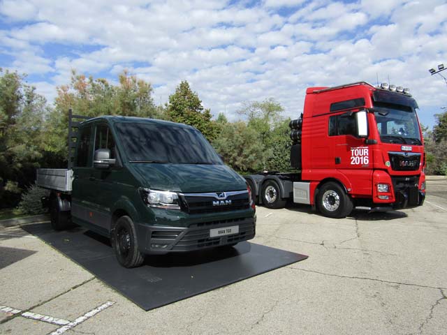 La gama MAN Truck & Bus cubre desde las 3 hasta las 250 toneladas de capacidad.