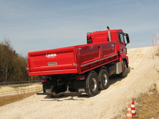 Pista de pruebas para dumpers.