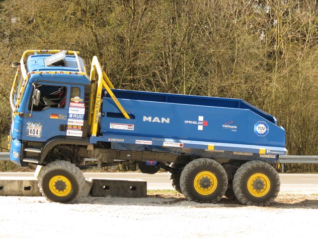 También era posible conducir un MAN 6x6 del Europa Trial Truck.