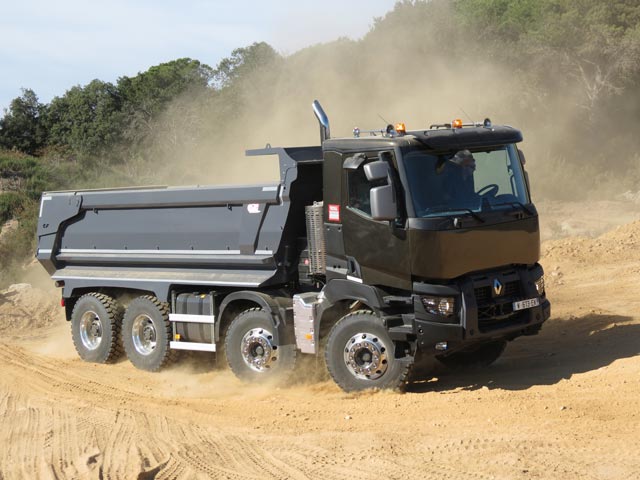 La caja de cambios automatizada Optidriver cuenta con el modo Offroad que nos facilita el trabajo en la cantera.