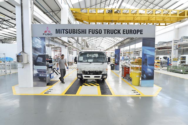 La factoría de Tramagal actualmente produce unos 4.500 camiones Fuso Canter anualmente.