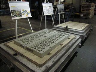 Molde de fundición de la culata del motor OM471.