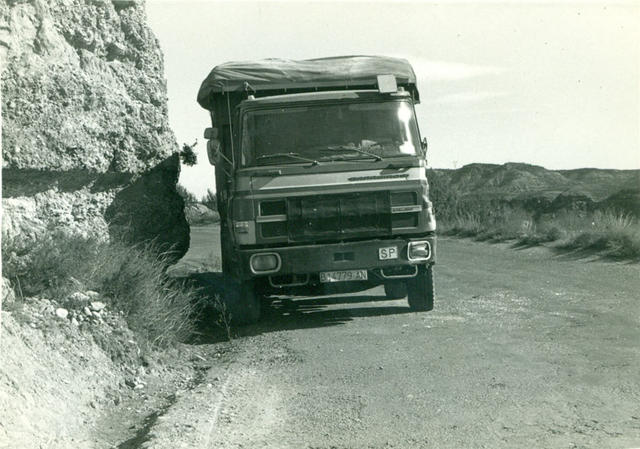 Este Barreiros 4 ejes fue un típico camión de los años 70 en las minas de carbón de la Catalunya Central.
