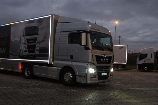 Nos poníamos al volante del MAN TGX 18.500 Efficienline 3 un poco más temprano de lo habitual en nuestras pruebas.