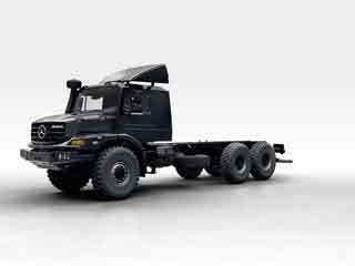 El Mercedes Benz Zetros es un rígido todoterreno para usos especiales.